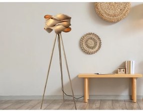 Drevená stojaca lampa 1xE27/60W/230V masív/dýha/jaseň