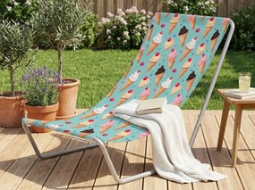 Skladacie plážové ležadlo SAND ICE CREAM, farebné