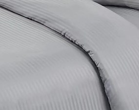 Saténové obliečky KELLER LIGHT GREY 3-dielna súprava 140x200 cm