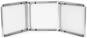 Skladací cateringový stôl 180 x 60 cm čierny 3-časťový