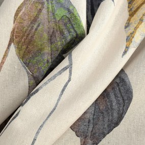 ZÁVES NA KRÚŽKOCH NORA 140X250 CM LISTY