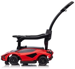 Lean Toys Detské odrážadlo Lamborghini QLS-996T s rúčkou - červené