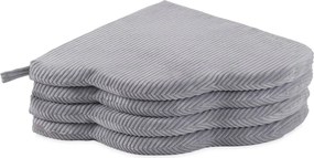 Kvetinová podložka 115x115x5cm, šedá, prémiový menčester