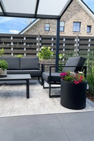 Kvetináč NEW RONDO, sklolaminát, Ø 43 cm, antracit