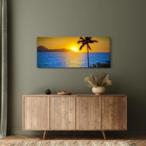 Obraz - Západ slnka nad morom (120x50 cm)
