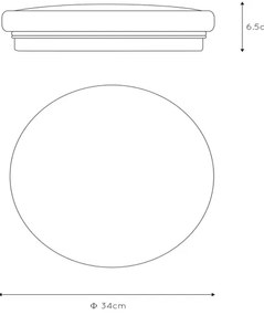 Lucide 79199/26/61 - LED Stropné svietidlo OTIS 1xLED/26W/230V