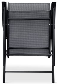Záhradný jedálenský set Capri 80 cm + 4x kovová stolička Solano