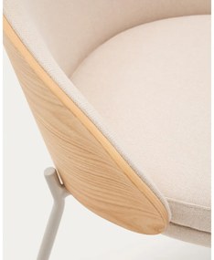 Krémová/v prírodnej farbe jedálenská stolička Eamy – Kave Home