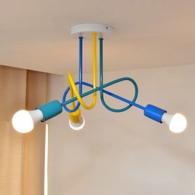 LED Detský prisadený luster OXFORD 3xE27/15W/230V