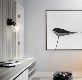 BERGE LED nástenné svietidlo - 1xE27 - DRUCIAN WHITE sféra