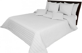 Prešívaný jednofarebný prehoz na posteľ svetlo sivej farby Šírka: 220 cm | Dĺžka: 240 cm.