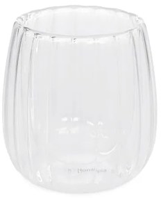 Sada dvoch pohárov CEMBRA GROOVE s dvojitým dnom 888118 250 ml