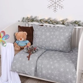 Vianočné obliečky Aurelia sivé EMI, Detský set 90x130 + 45x65