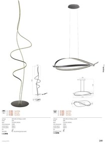 Redo 01-3626 - stmievateľná LED stojacia lampa IMPULS LED/36W/230V čierna