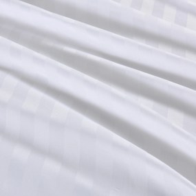 Hotelové obliečky z mikrovlákna JASMINE biele - prúžok 2 cm Rozmer obliečky: 70 x 80 cm | 140 x 200 cm