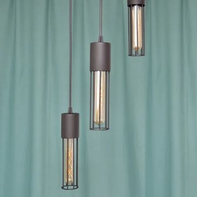 Luster na lanku MELODY 3xE27/15W/230V čierna