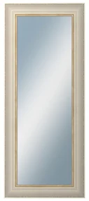 DANTIK - Zrkadlo v rámu, rozmer s rámom 50x120 cm z lišty GREECE biela (2639)