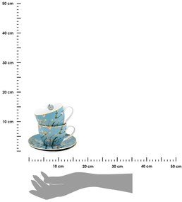 Porcelánová šálka s podšálkou Van Gogh Almond Blossom 250 ml sada 2ks