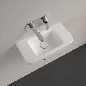 VILLEROY &amp; BOCH O.novo Compact závesné umývadielko bez otvoru, s prepadom, 500 x 250 mm, biela alpská, 43425201