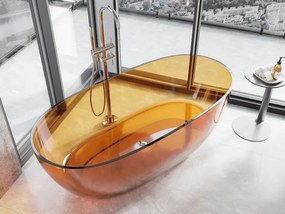Mexen Pure, voľne stojaca vaňa 170 x 80 cm, oranžová, 58071708006