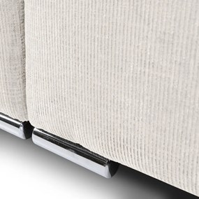 Rozkladacia pohovka Anafi, svetlo - krémová látka