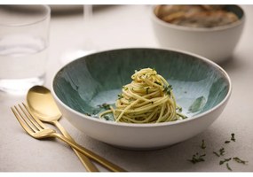 Biela/zelená miska z kameniny 900 ml Gastro White/Green – Bitz