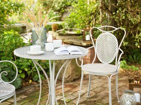 Sada 2 záhradných stoličiek sivá CILENTO Beliani
