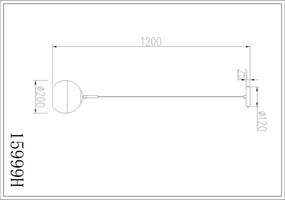 Globo 15999H - Závesné svietidlo na lanku RAGUSA 1xE27/60W/230V pr. 20 cm