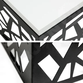 Konferenčný stolík Mistal, Farby: čierny mat / dub craft