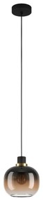 Eglo 99614 - Luster na lanku OILELLA 1xE27/40W/230V hnedá
