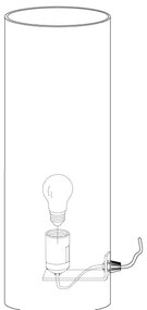 Eglo 92743 - Stolná lampa RIVATO 1xE27/60W/230V