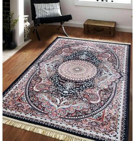 Nadčasový vintage koberec s červeným vzorovaním Šírka: 150 cm | Dĺžka: 230 cm
