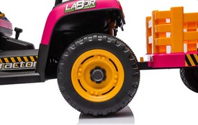 LEAN CARS Batériový traktor BBH-030 ružový