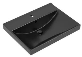 Nábytkové umývadlo 61,5x46,5x7cm čierne VERSO60MB, 1 ks