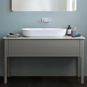 DURAVIT Luv oválna umývadlová misa bez otvoru, bez prepadu, 800 x 400 mm, biela, s povrchom WonderGliss, 03798000001