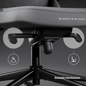 Ergonomická kancelárska stolička Diablo V-Light, sivá