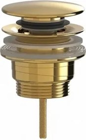 Výpusť umývadla 5/4 SAT Aurum 7,2 cm, zlatá lesklá, plast SATAUCCG