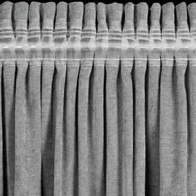 ZÁVES NA PÁSKE NILO 140X270 CM SIVÁ