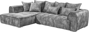 XXXLutz ROHOVÁ SEDAČKA, textil, sivá MID.YOU - Sedačky - 002220041802