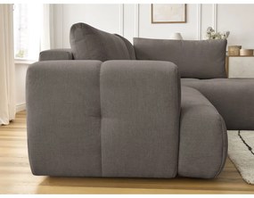 Taupe rozkladacia/s úložným priestorom rohová pohovka (pravý roh/do L) Fuji – Bobochic Paris