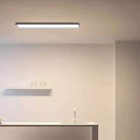 WiZ stropné LED svetlo Panel, obdĺžnikové, čierna