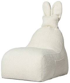 Krémovobiely detský sedací vak Funny Bunny – The Brooklyn Kids