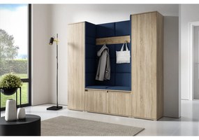 Predsieňová stena AMI 31 Bez zrkadla Dub sonoma Tmavo modrá