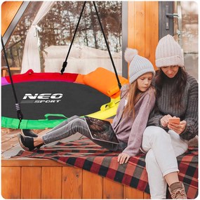 Neo-Sport Swingo XXL pestrofarebná hojdačka bocianie hniezdo 120 cm