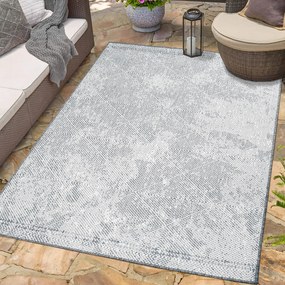 Dekorstudio Obojstranný koberec na terasu DuoRug 5845 - sivý Rozmer koberca: 80x150cm