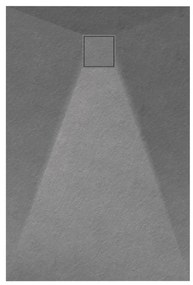 Gamma Erga Oldaf, SMC obdĺžniková sprchová vanička 120 x 80 cm, šedá matná, ERG-GMA-OL-80120G
