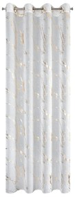 EUROFIRANY ZÁCLONA NA KRÚŽKOCH MOLLY1 140X250 CM VZOROVANÁ