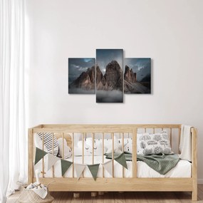Obraz - Tri Zuby, Talianske Dolomity (90x60 cm)