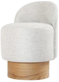 Barren Pouf Stool Light Grey