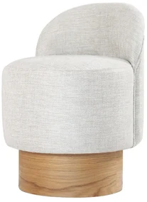 Barren Pouf Stool Light Grey